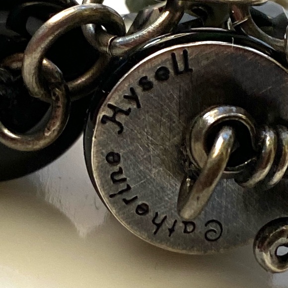 Designer Catherine Hysell choker beaded necklace and pendant - Picture 3 of 16